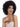Noble 14 Inch WH Afro Curl Wig Natural Black Human Hair Wigs For Black Women