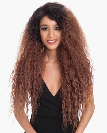NOBLE Beyonce 13*4 Synthetic Lace Frontal Wigs | 30 Inch Curly Wave Wig丨TT1B/30 - Noblehair