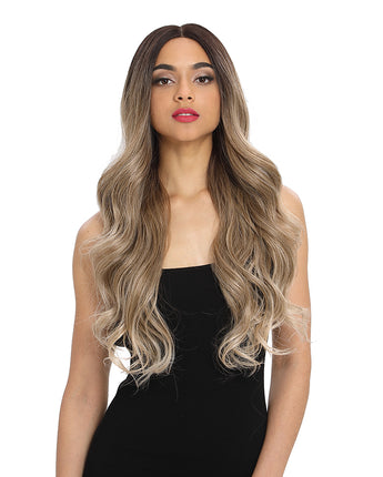 NOBLE Easy 360 Synthetic Lace Front Wig| 29 Inch Loose Wave | Caramel Blonde| Arika - Noblehair