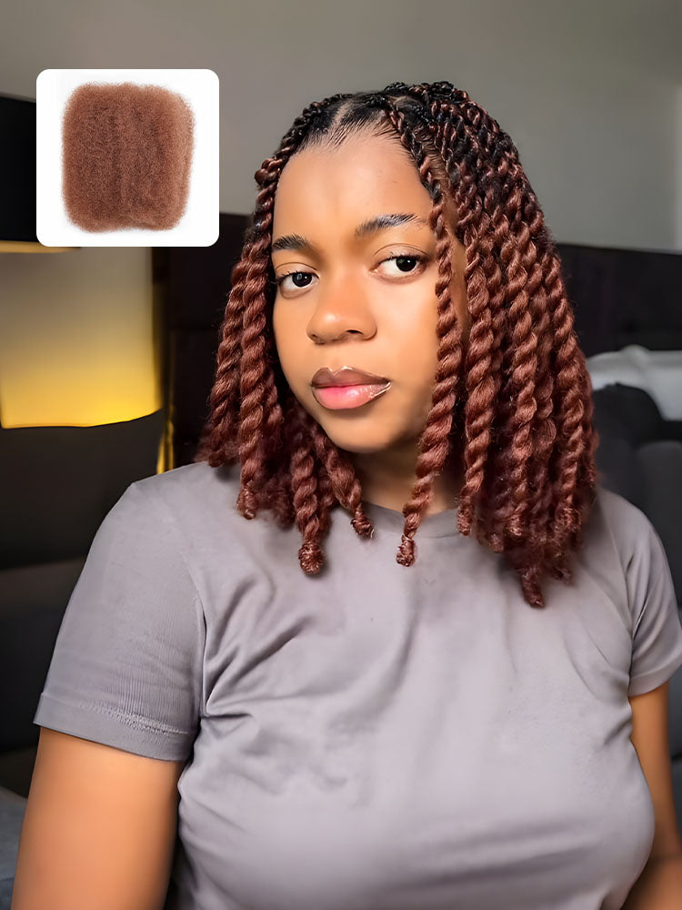 Noble KinkyBraid Pro Reddish Brown #33 Color Synthetic Kinky Twist Braids Hair Extension