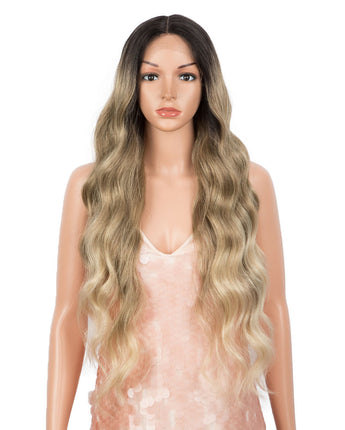 30 Inch Long Wavy Lace Front Middle Lace Part Wig 5 Colors Available | Reyna