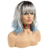 NOBLE Synthetic Non Lace Wig|Natural Wave 12 inches Short Curly BOB Hair Wigs| Colorful Wig GEMMA - Noblehair