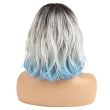NOBLE Synthetic Non Lace Wig|Natural Wave 12 inches Short Curly BOB Hair Wigs| Colorful Wig GEMMA - Noblehair