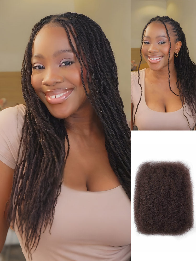 Noble KinkyBraid Pro Dark Brown #4 Color Synthetic Kinky Twist Braids Hair Extension