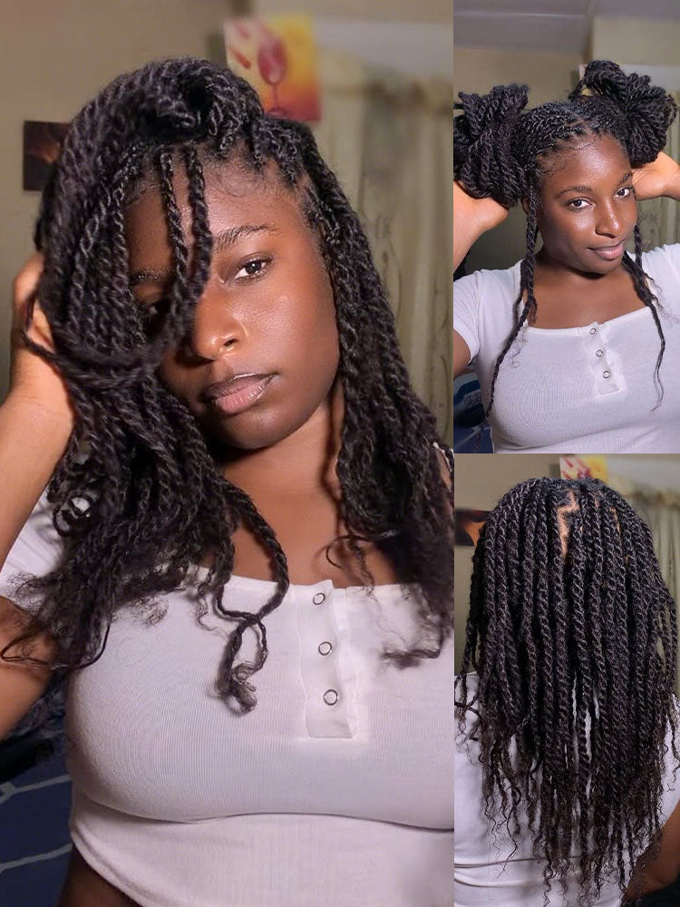 Noble KinkyBraid Pro Raven #2 Color Synthetic Kinky Twist Braids Hair Extension