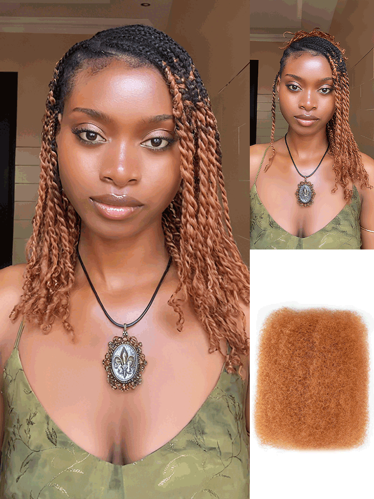 Noble KinkyBraid Pro Reddish Brown #30 Color Synthetic Kinky Twist Braids Hair Extension