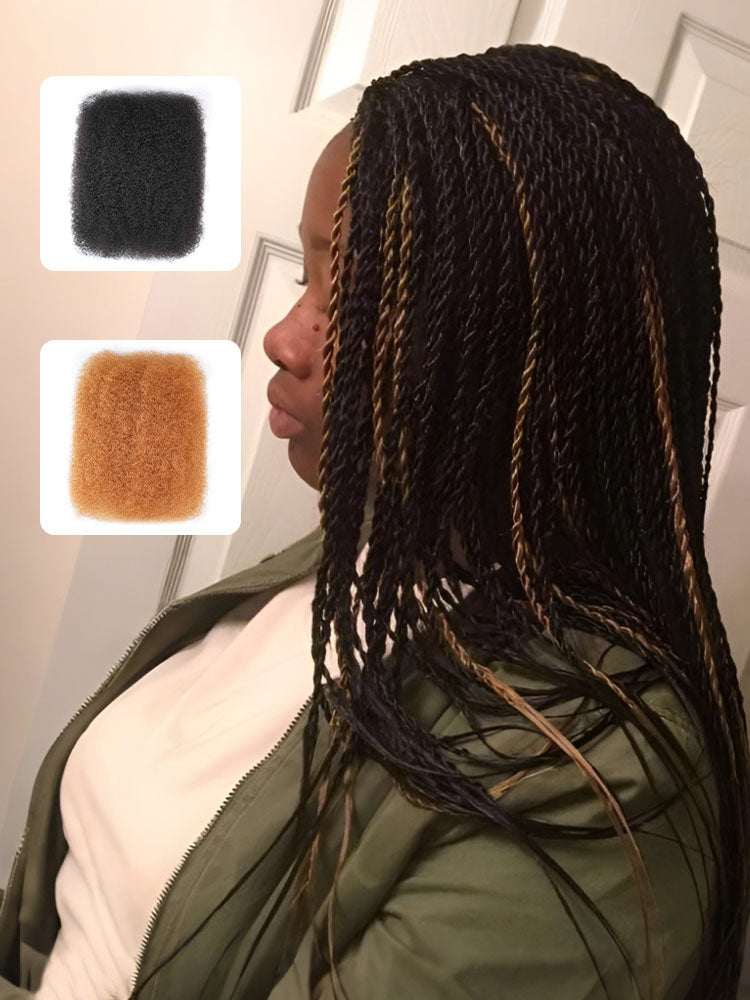 Noble Natural Black+Auburn Brown Two Colors KinkyBraid Pro Synthetic Kinky Twist Braids Hair Extension