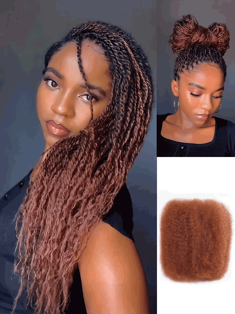 Noble KinkyBraid Pro Reddish Brown #33 Color Synthetic Kinky Twist Braids Hair Extension