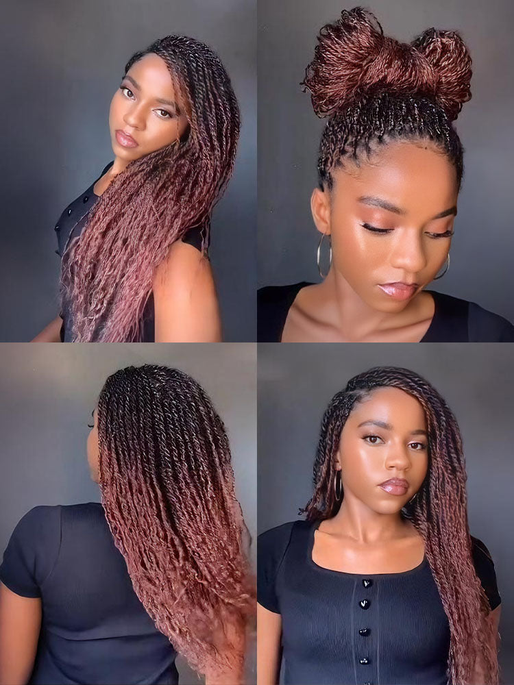 Noble KinkyBraid Pro Reddish Brown #33 Color Synthetic Kinky Twist Braids Hair Extension