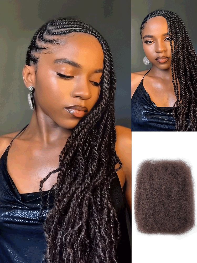 B3G1|Dark Brown KinkyBraid Pro Synthetic Hair Extension