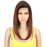 NOBLE Synthetic Lace Front Wig | Straight Lace Front Wig Side Part Wig 16 Inch For Women | EMA - Noblehair