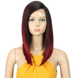 NOBLE Synthetic Lace Front Wig | Straight Lace Front Wig Side Part Wig 16 Inch For Women | EMA - Noblehair