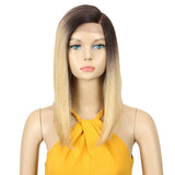 NOBLE Synthetic Lace Front Wig | Straight Lace Front Wig Side Part Wig 16 Inch For Women | EMA - Noblehair