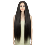 NOBLE Synthetic Lace Front Wigs | 37 inch Super Long Straight Lace Wig Preplucked | Softer Bio Hair Wig 5 Colors - Noblehair