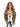 Noble Highlight Ombre Body Wave 13×4×1 T Part Wig Natural Hairline Synthetic Lace Front Wigs 36 Inch
