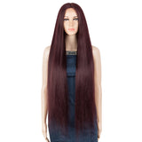 NOBLE Synthetic Lace Front Wigs | 37 inch Super Long Straight Lace Wig Preplucked | Softer Bio Hair Wig 5 Colors - Noblehair