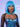 NOBLE Blue Short Bob Wig|12 Inches Straight Synthetic Wig with Bangs| Colorful Cosplay Wig for Women