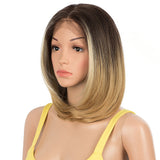 NOBLE Synthetic 4*4 Lace Front Wigs | 14 Inch Over Shoulder Bob Wig | 4 Colorful Wigs | BUNNY - Noblehair
