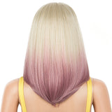 NOBLE Synthetic 4*4 Lace Front Wigs | 14 Inch Over Shoulder Bob Wig | 4 Colorful Wigs | BUNNY - Noblehair
