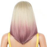 NOBLE Synthetic 4*4 Lace Front Wigs | 14 Inch Over Shoulder Bob Wig | 4 Colorful Wigs | BUNNY - Noblehair