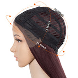 NOBLE Synthetic Lace Front Wigs | 37 inch Super Long Straight Lace Wig Preplucked | Softer Bio Hair Wig 5 Colors - Noblehair
