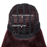 NOBLE Synthetic Lace Front Wigs | 37 inch Super Long Straight Lace Wig Preplucked | Softer Bio Hair Wig 5 Colors - Noblehair