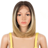 NOBLE Synthetic 4*4 Lace Front Wigs | 14 Inch Over Shoulder Bob Wig | 4 Colorful Wigs | BUNNY - Noblehair