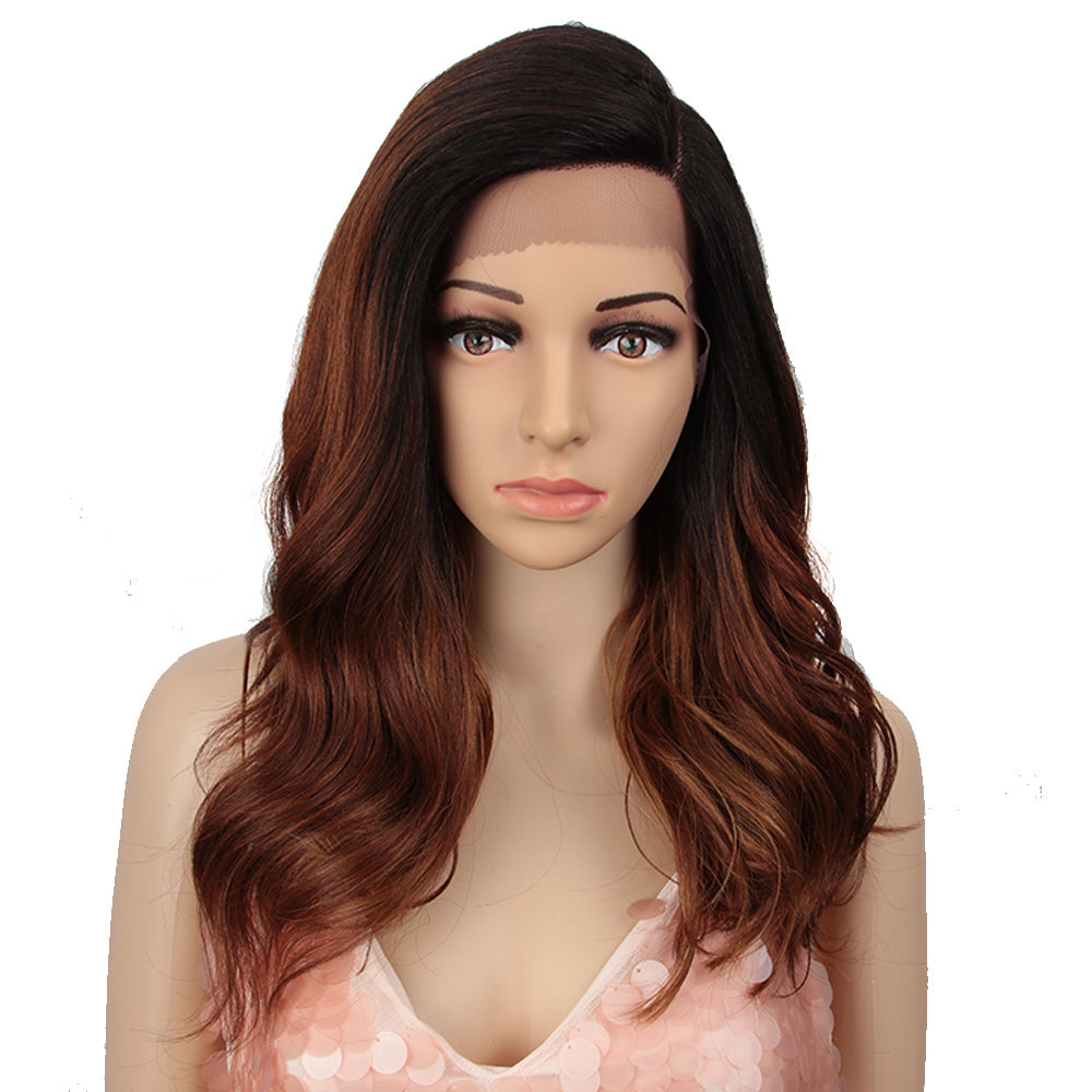 NOBLE Synthetic Lace Front Wig | 19 Inch Side Lace Part Wavy Wigs | F Helens - Noblehair