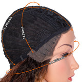 NOBLE Synthetic Lace Front Bob Wigs | 16 Inch Super Soft Bio Hair Wig | Deep Curly Wavy Wigs | HERA - Noblehair