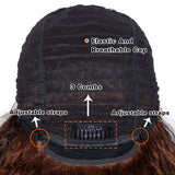 NOBLE Synthetic Lace Front Bob Wigs | 16 Inch Super Soft Bio Hair Wig | Deep Curly Wavy Wigs | HERA - Noblehair