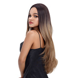 NOBLE Cida Synthetic Lace Front Straight Wig (Middle Part) | 31 Inch |TAT4-613F-R27 - Noblehair