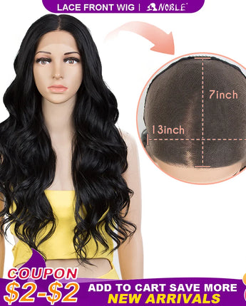 Noble Synthetic Lace Front Wig 26 Inch 13x7 Long Wavy Full Lace Front Wig 30Inch Lace Part Wig Blonde Wigs For Women Lace Wig