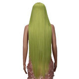 NOBLE Synthetic Lace Front Wigs | 38 inch Super Long Straight Lace Wig Preplucked | Linen Wig