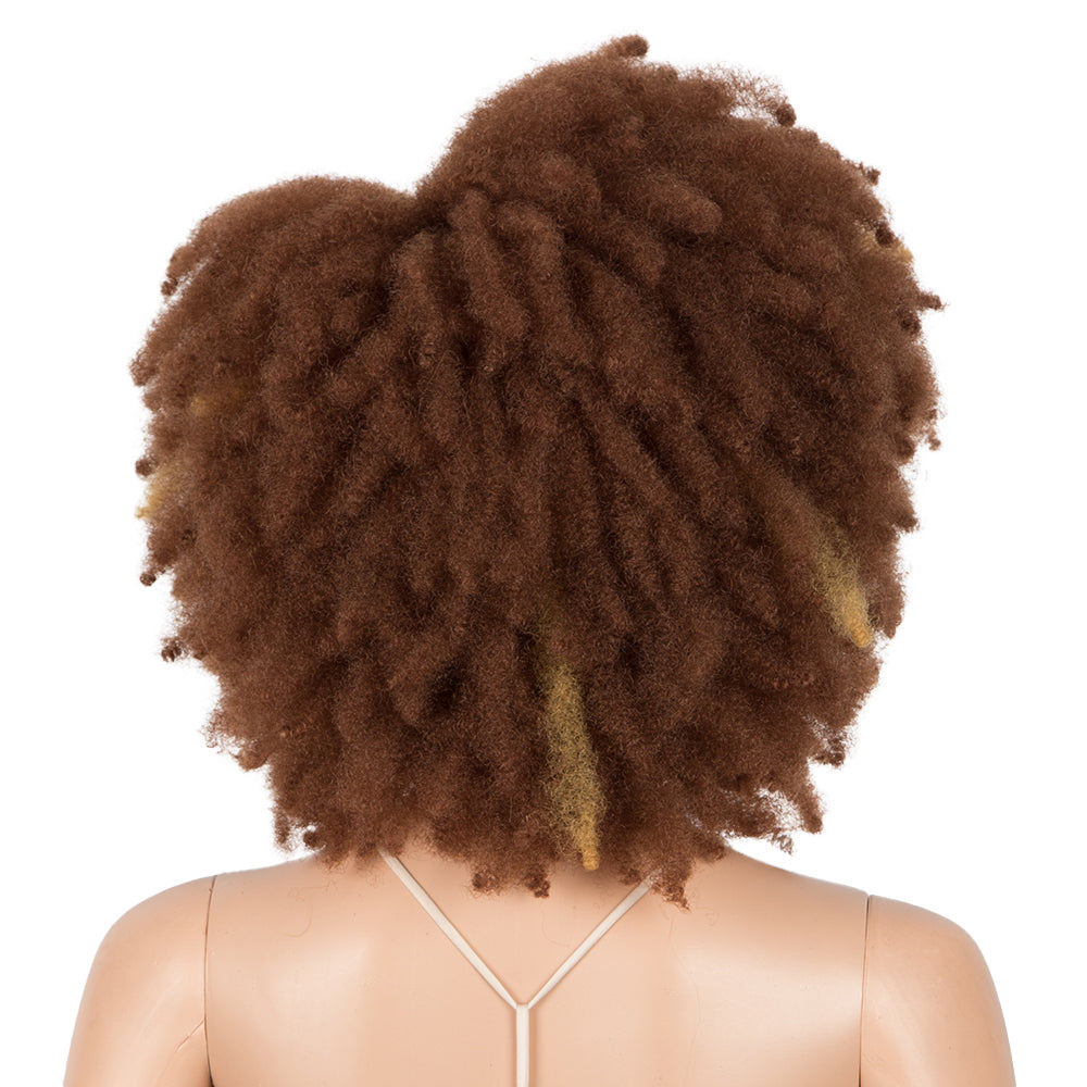 Clearance Sale 9.5 Inch Short Afro Braided Dreadlocks Wig