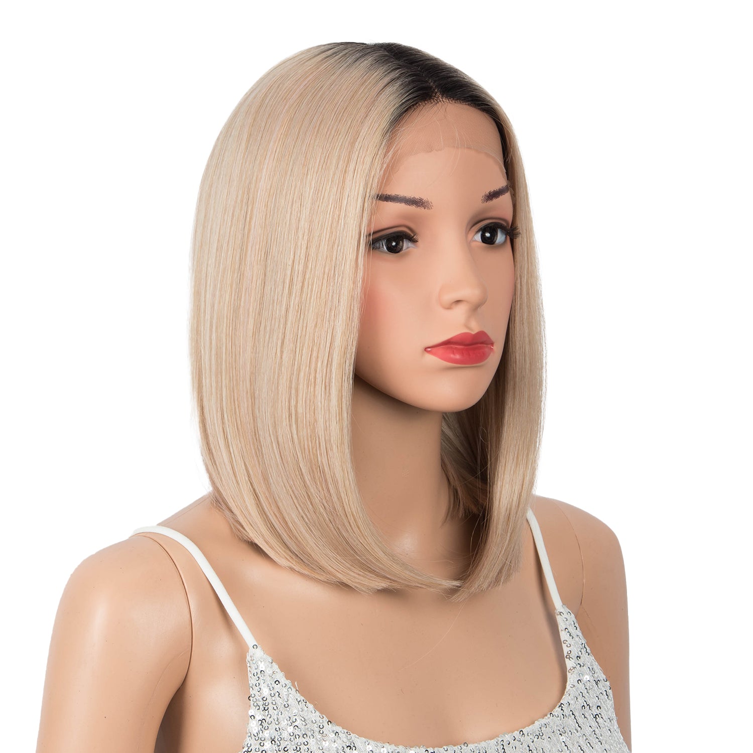 12.5 Inch Middle Lace Part BOB Straight Wig | MOMO