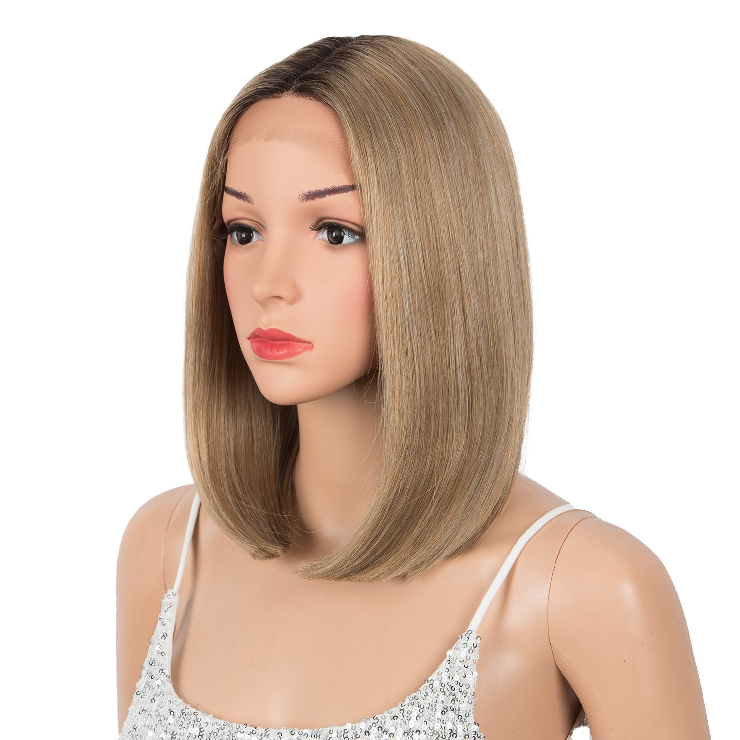 12.5 Inch Middle Lace Part BOB Straight Wig | MOMO