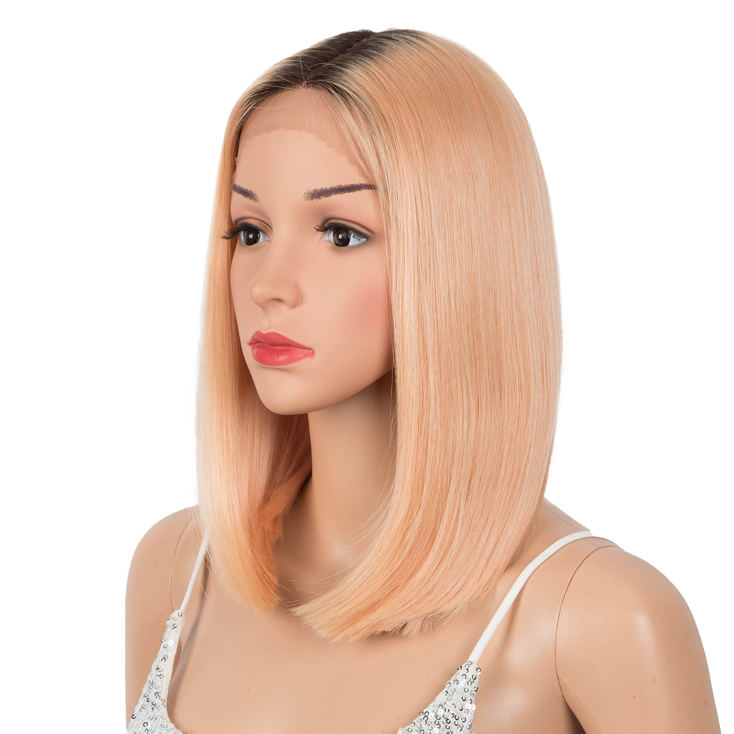 12.5 Inch Middle Lace Part BOB Straight Wig | MOMO