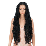 32 inches Crochet Hair Lace Front Faux Locs Wigs | NEW LOCS 32