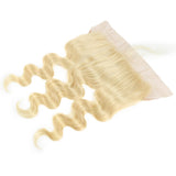 QVR Remy Human Hair 13*4 Lace Frontal Blonde Color Body Wave