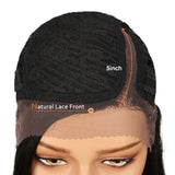 NOBLE Human Hair Lace Front Wig | 19 Inch Lob Straight Hair | Natural Black | F Jennifer - Noblehair