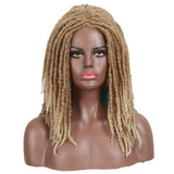 22 Inch Over Shoulder Dreadlocks Brown Wig | Dominic