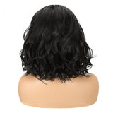 NOBLE Synthetic Non Lace Wig|Natural Wave 12 inches Short Curly BOB Hair Wigs|Black Wig GEMMA - Noblehair