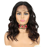 18 Inch Middle Part Lace Front Wavy Wig | Vanessa