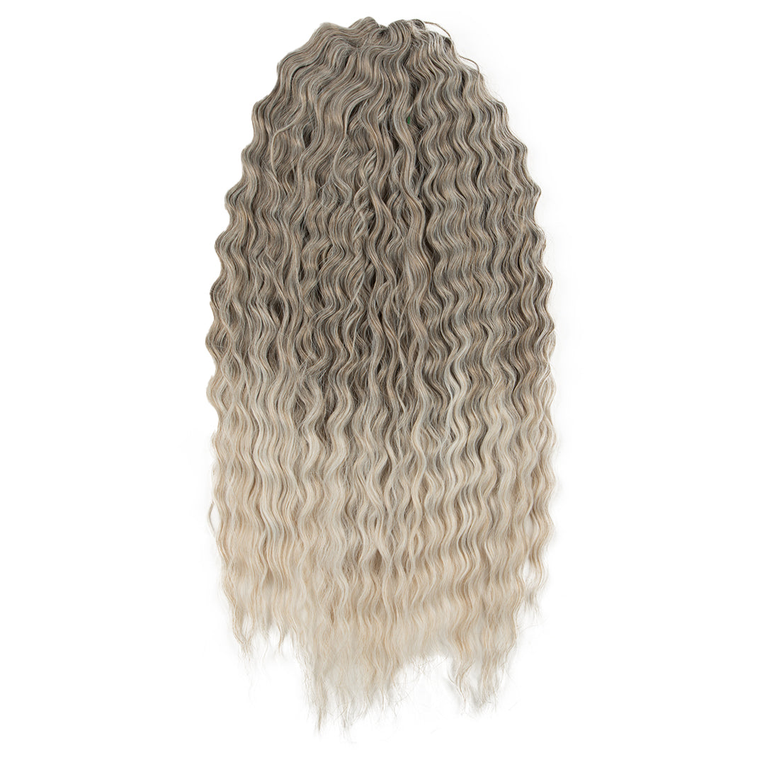 3 PCS Synthetic Braid Hair Ombre Blonde Brown 22 Inch Deep Wave Braidi –  Noble Hair