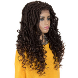 NOBLE ASHA Synthetic 4*4 Lace Frontal Passion Twist Wig|24 inch Goddess Wig| Dark Brown - Noblehair