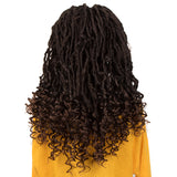 NOBLE ASHA Synthetic 4*4 Lace Frontal Passion Twist Wig|24 inch Goddess Wig| Dark Brown - Noblehair