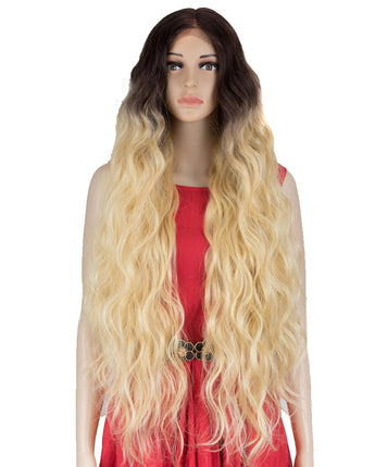 NOBLE FREYA Synthetic Lace Front Wigs|38 inch Long Wavy Wig|Ombre Blonde Wig - Noblehair