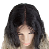 NOBLE FREYA Synthetic Lace Front Wigs|38 inch Long Wavy Wig|Ombre Gray Wig - Noblehair
