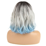 NOBLE Synthetic Non Lace Wig|Natural Wave 12 inches Short Curly BOB Hair Wigs| Colorful Wig GEMMA - Noblehair