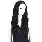 NOBLE Nib Synthetic Lace Front Long Wave Wig(Side Part) | 27 Inch |  1B - Noblehair